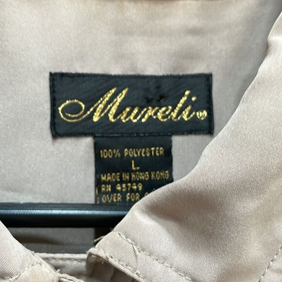 VINTAGE MURELI PATCHWORK SHIRT IN TAN - Picture 4 of 10